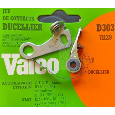Contatti puntine Fiat 128 Impianto Ducellier Valeo D303 CB027 71129