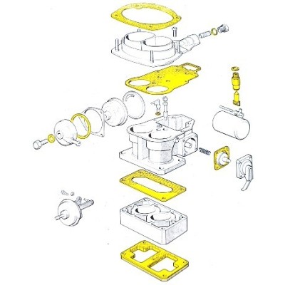 Kit carburatore S12G BMW 320 520 6 cilindri 32 44 4A1