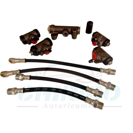 Kit pompa freni cilindretti tubi freno Fiat 600 D