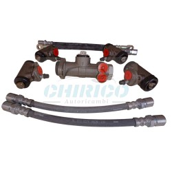 Kit freni pompa freno cilindretti freni tubo flessibili freno Fiat 500 F L D AUTO D'EPOCA