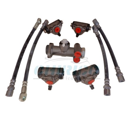 Kit freni pompa freno cilindretti tubi freni Fiat 500 F L D